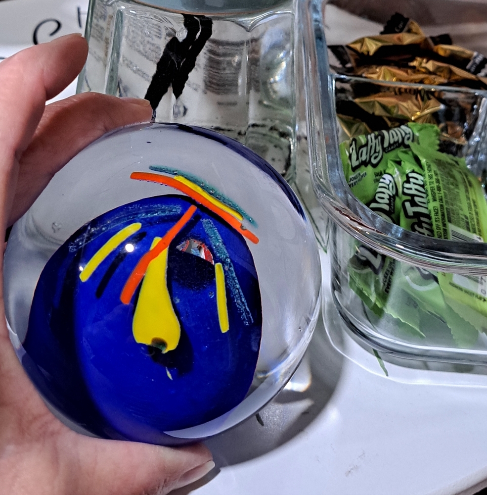 Colorful Glass Paperweight